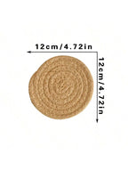 Hanging Woven Cloth Wall Basket Handmade Decorative Rustic Boho Wall Baskets Decor Home Farmhouse Wicker Round Seagrass Baskets-Serilas