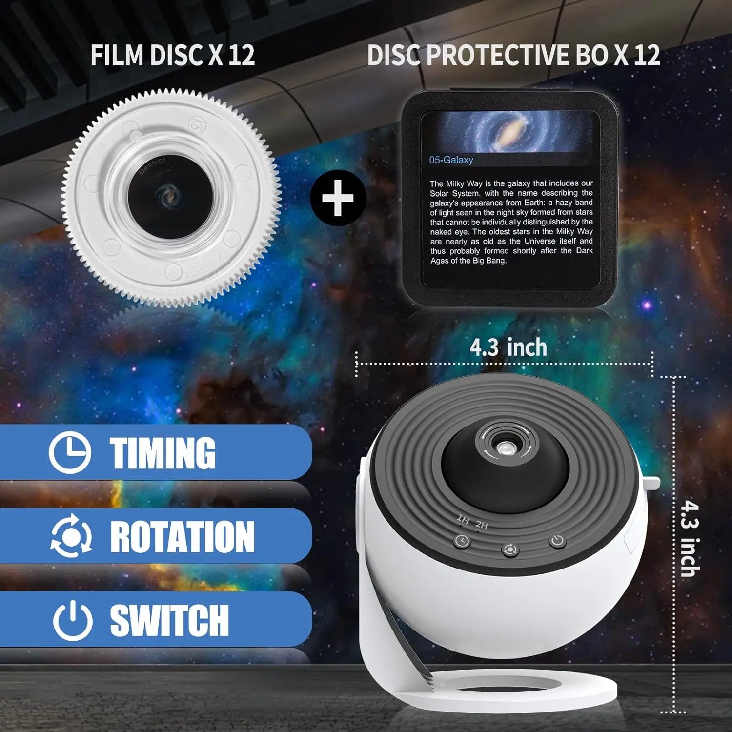 Star Projector Night Light Planetarium Projector 360° Rotate Galaxy Projector Light For Room decoration Star Sky Projection Lamp-Serilas