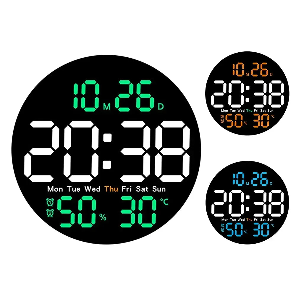 Digital Wall Clocks Large Screen With Timing Countdown Function Clocks For Home Bedroom Living Room Office Home Decoration-Serilas