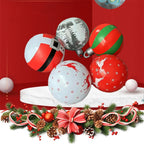 55CM Christmas Inflatable Ball Outdoor Garden Decorations PVC Giant Xmas Ball Christmas Large Balls Toy New Year Party Decors-Serilas