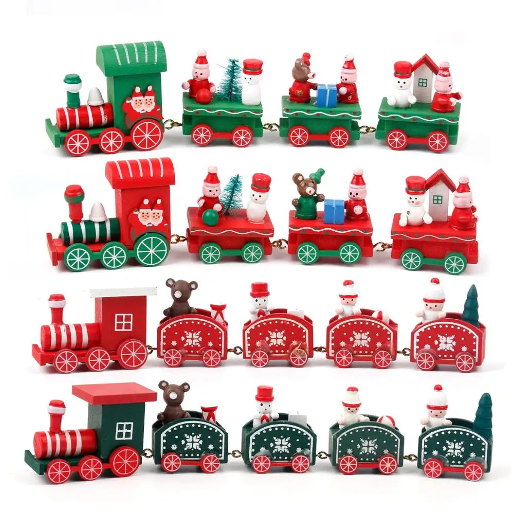 Christmas Train Merry Christmas Decorations For Home 2025 Cristmas Ornament Xmas Navidad Noel Gifts Happy New Year 2026 Gifts-Serilas