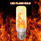 LED Flicker Flame Light Bulb Simulated Burning Fire Effect E27E26 Lamp Xmas Party Decorations Flickering Outdoor Four mode Light-Serilas