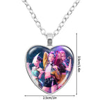 Gabby Dollhouse Heart Necklace Colorful Beaded Bracelet Cute Cartoon Anime Cosplay Jewelry Accessories Kids Girls Birthday Gift-Serilas