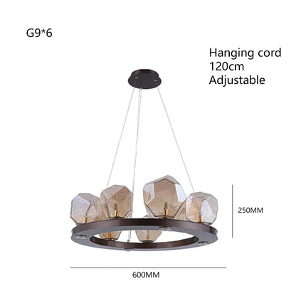 RockLume™ Modern Glass Pendant Chandelier