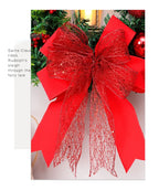 Christmas Wreath for Front Door Red Gold Window Wall Door Decorations 2024 Christmas Garland Ornament Guirnalda Navidad-Serilas