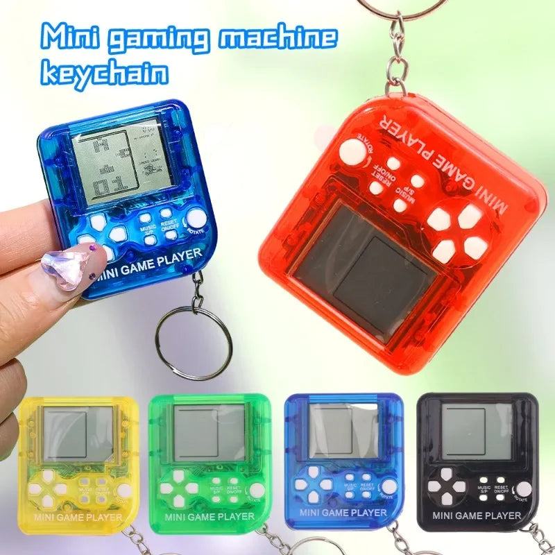 Portable Pocket Mini Classic Game Machine Keychain Children's Handheld Retro Nostalgic Game Console With Keyring Kids Toys Gift-Serilas