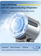 Portable Fans 29,000 RPM Collapsible Foldable TEC Superconducting Cooling Mini Portable Fan Air Cooler Minifan-Serilas