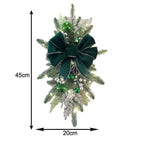 Christmas Staircase Decoration Wreath DIY Indoor Outdoor Garland Decoration With LED Decoration Prop Evening Party Dress Up Prop-Serilas