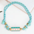 Lucky Eye Copper Enamel Turkish Evil Eye Charm Bracelet DIY Adjustable Rope Chain Bracelet for Women Men Girls Fashion Jewelry-Serilas