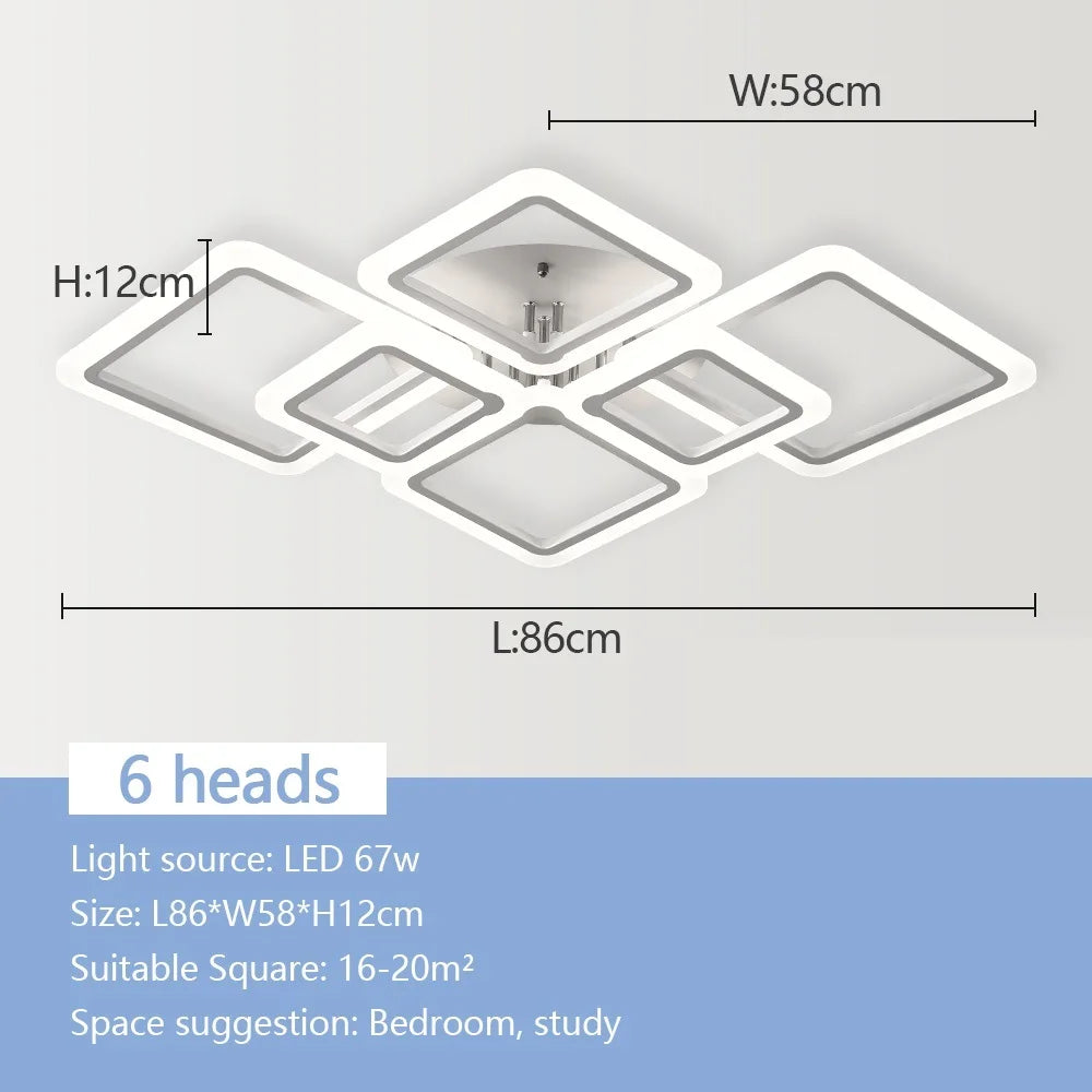 NordSquare™ Nordic Modern LED Pendant Chandelier