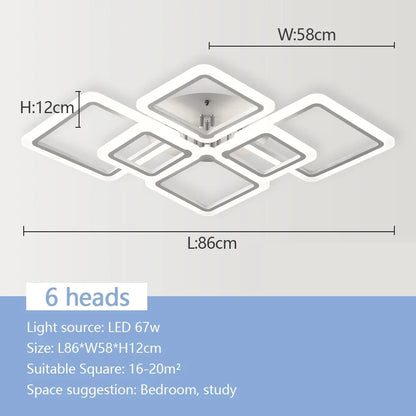 NordSquare™ Nordic Modern LED Pendant Chandelier