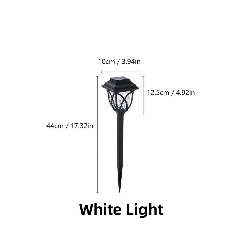 8 Pack LED Solar Courtyard Lamp Outdoor Waterproof Lawn Lights Solar Garden Paths Lane Landscape Lighting Decorative Lights