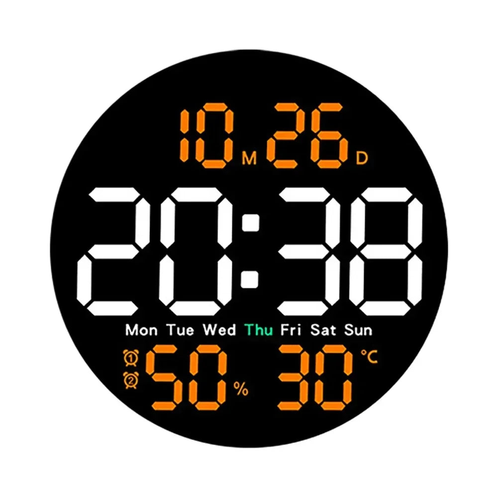 Digital Wall Clocks Large Screen With Timing Countdown Function Clocks For Home Bedroom Living Room Office Home Decoration-Serilas
