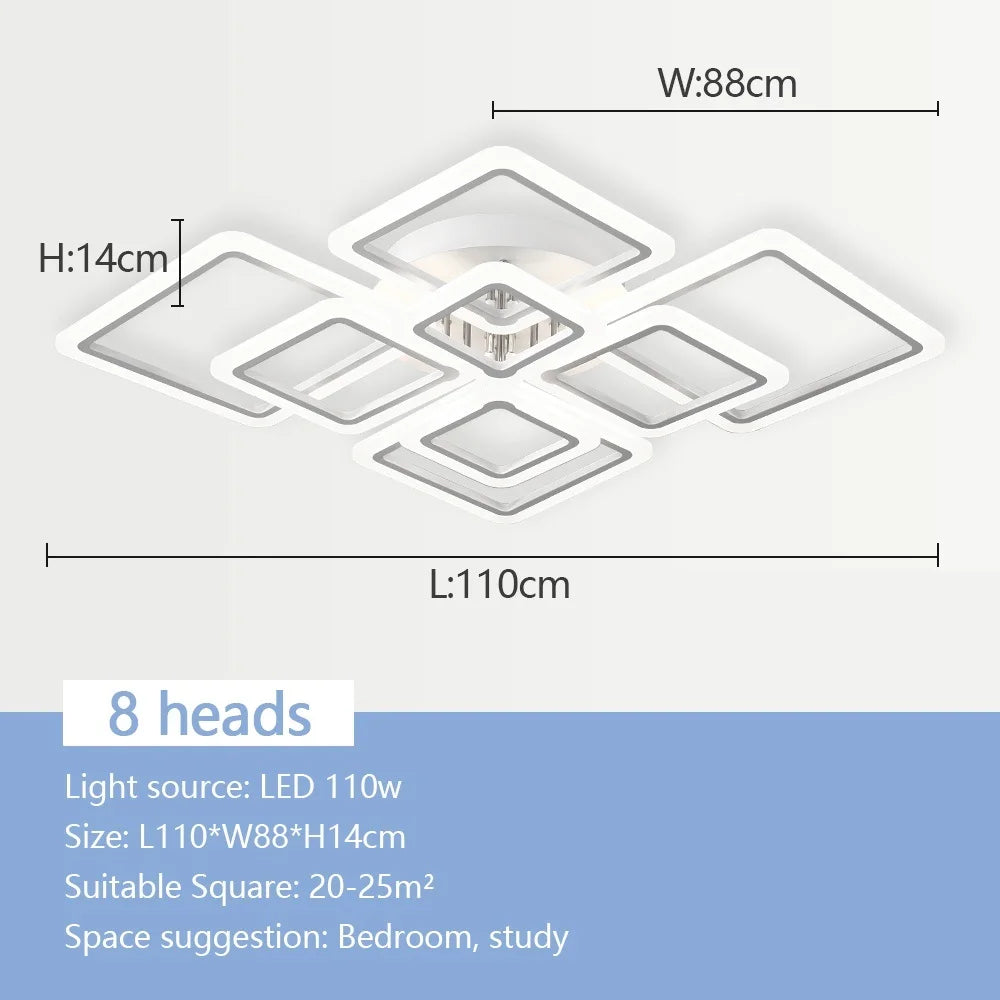 NordSquare™ Nordic Modern LED Pendant Chandelier