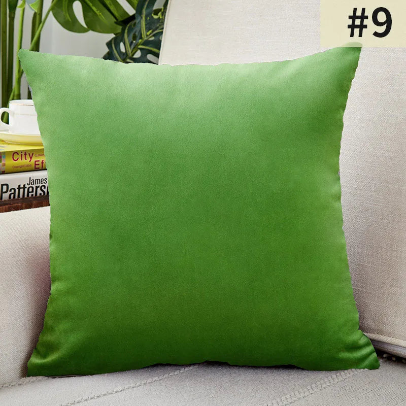 Velvet Cushion Cover Solid Color Throw Pillow Covers for Living Room Sofa Decorative Pillow Home Decor Pillowcase-Serilas
