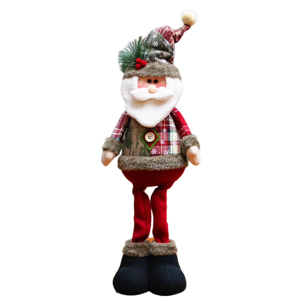 Christmas Decoration Doll Xmas Santa Elk Snowman 18" Soft Flannel Ornaments Home Festive Party Xmas Tree Exquisite Decor Gift-Serilas