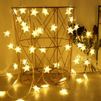 LED String Lights Outdoor Star Chain Lights Garland Lights Bulb Fairy Lights Party Home Wedding Garden  Decor-Serilas