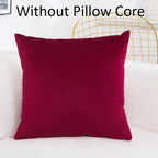 Velvet Solid Color Skin-friendly Pillow Cover Cushion Cover (excluding Filling) Living Room Sofa Decoration Cushion Cover-Serilas