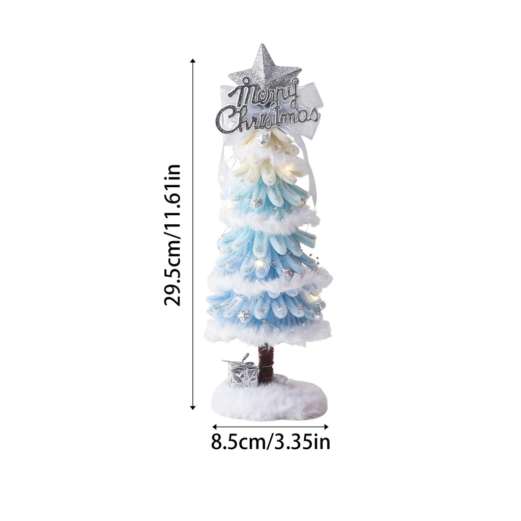 Christmas Lovely Tree Gift Holiday Tabletop Ambiance Tree Ornaments Xmas Party Tree Decoration Suitable For Family Friends-Serilas