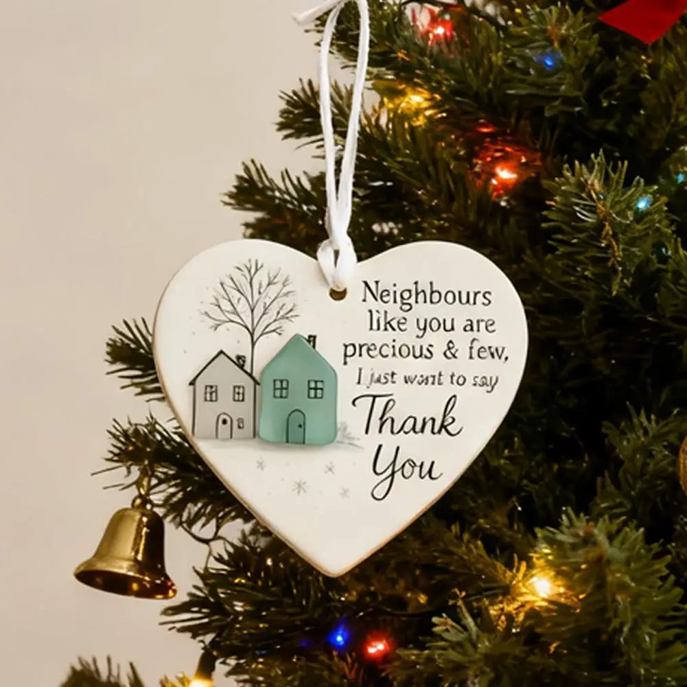 Thank You Gifts for Neighbor Christmas Ornament Old New Neighbor Welcome Gift for Neighbors Birthday Neighbor Moving Away Gifts-Serilas