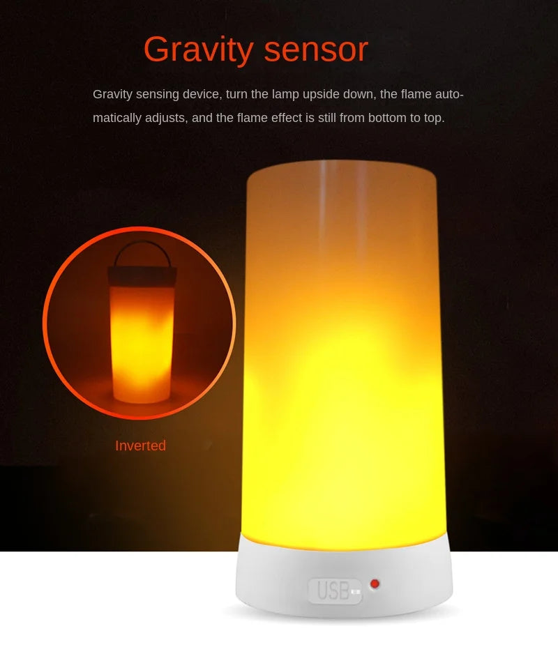 LED Flame Lamps for Room Simulated Flame Night Lights Lava Lamps Indoor Bar Ktv Wedding Decoration for Christmal New Year Gift-Serilas