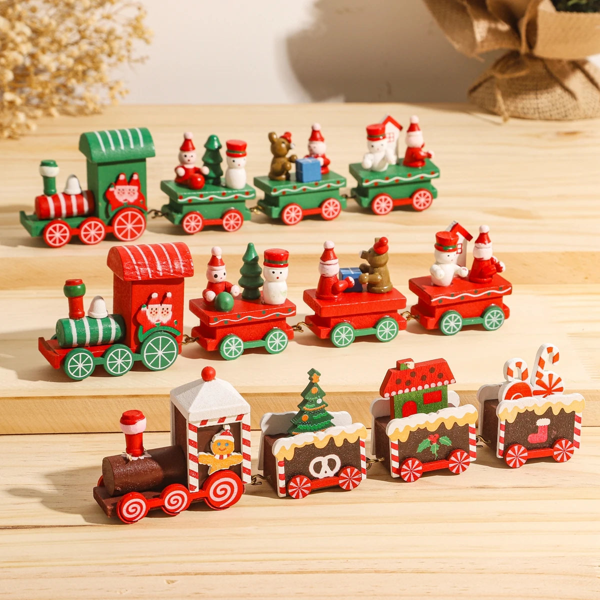Christmas Train Merry Christmas Decorations For Home 2025 Cristmas Ornament Xmas Navidad Noel Gifts Happy New Year 2026 Gifts-Serilas