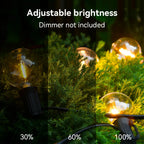 LED String Light G40 Shatterproof Light String IP44 Patio Light Outdoor Garland Light For Garden Wedding Decoration 18M 26M 45M-Serilas