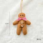 Christmas Tree Snowflake Gift Decoration Pendant Wool Felt Gingerbread Handmade DIY Accessories Christmas New Year Decoration-Serilas