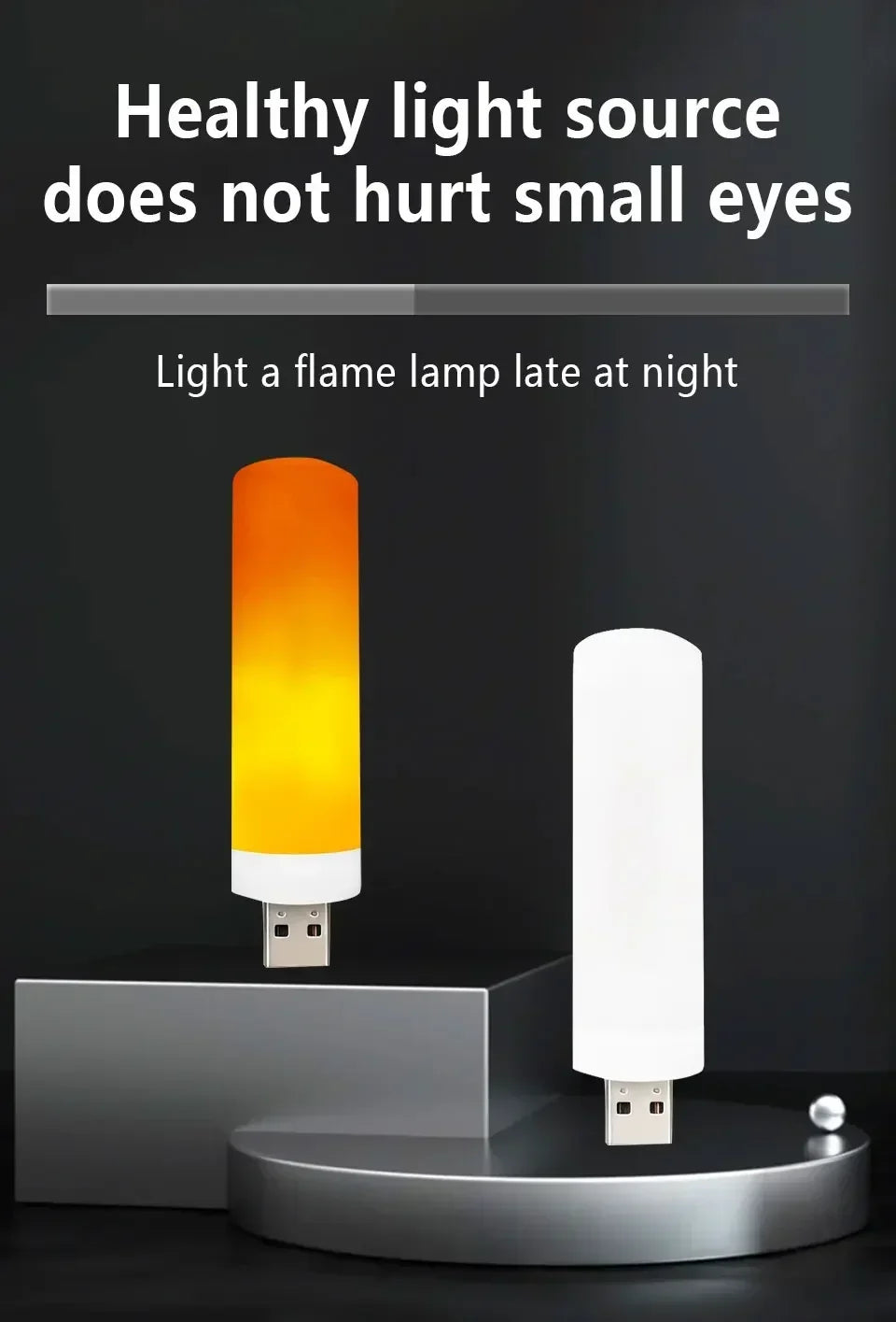 USB LED Flame Light Dynamic Flame Effect Fire Light Bulb USB Atmosphere Light LED Corn Bulb Garden Decor Flickering Lamp-Serilas