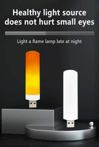 USB LED Flame Light Dynamic Flame Effect Fire Light Bulb USB Atmosphere Light LED Corn Bulb Garden Decor Flickering Lamp-Serilas