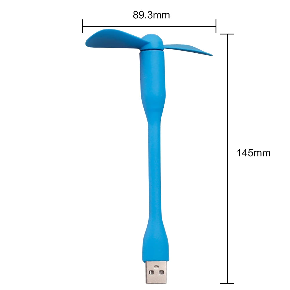 Flexible Portable Mini Fan for Power Bank Notebook Computer Summer Travel Cooling Cooler Mobile Phone USB Gadgets Fans-Serilas