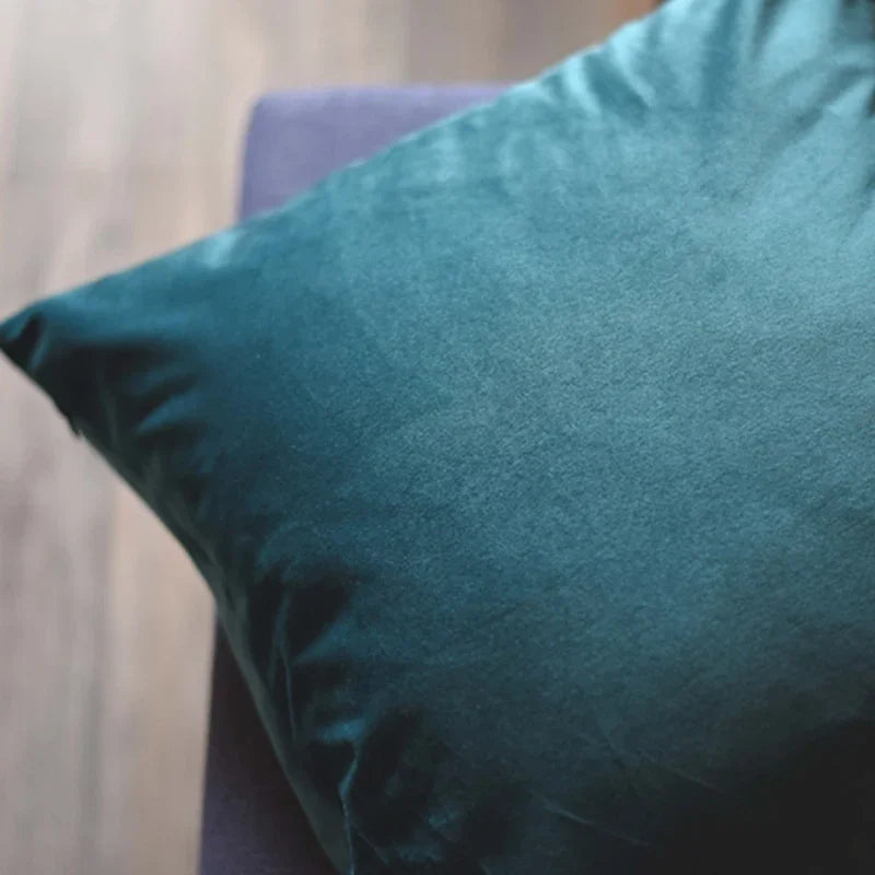 Velvet Cushion Cover Blue Home Decor Items Creative Decorative Pillows for Sofa Bed Living Room Personalized Gifts 40*40cm-Serilas