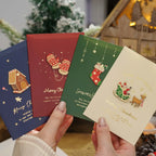 Merry Christmas Cards Set with Envelope New Year Wishes Christmas Gifts Decorative Greeting Xmas Postcards for Xmas 2025-Serilas