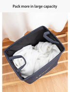 Jute Cloth Art Dirty Clothes Collection Basket Light Luxury Home Bathroom Foldable Laundry Basket Large Capacity Storage-Serilas