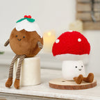 Christmas Decorations Christmas Tree Wreath Cake Wreath Shaped Plush Doll Ornament Holiday Decoration Home Decor for Christmas-Serilas