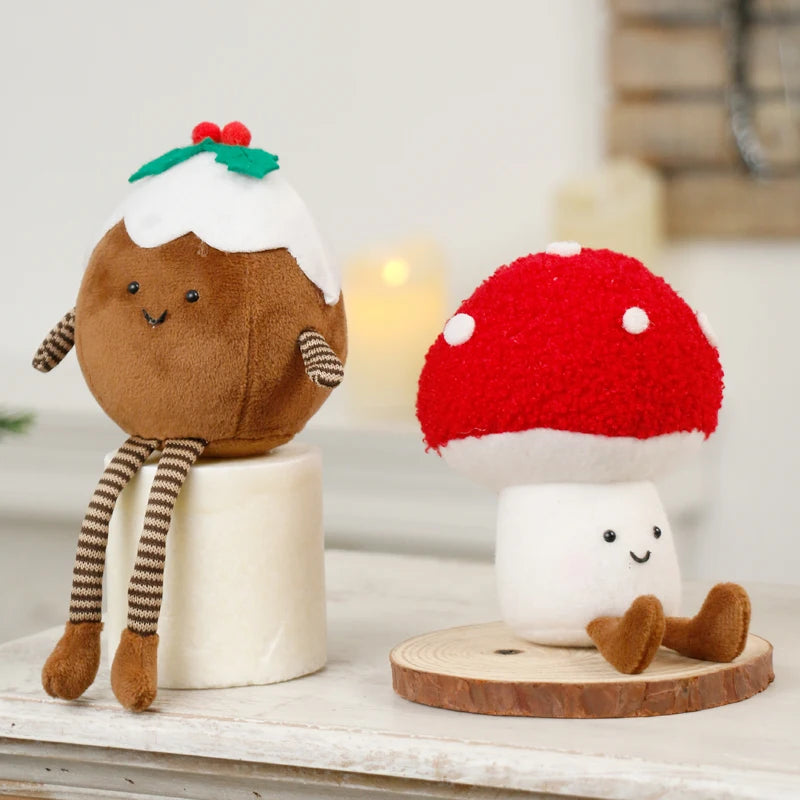 Christmas Decorations Christmas Tree Wreath Cake Wreath Shaped Plush Doll Ornament Holiday Decoration Home Decor for Christmas-Serilas