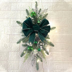 Christmas Staircase Decoration Wreath DIY Indoor Outdoor Garland Decoration With LED Decoration Prop Evening Party Dress Up Prop-Serilas