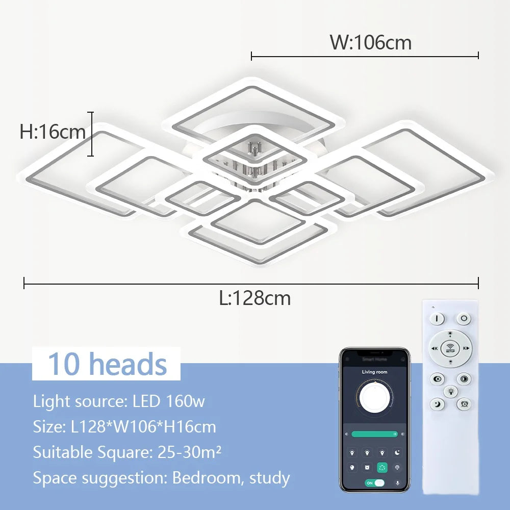 NordSquare™ Nordic Modern LED Pendant Chandelier