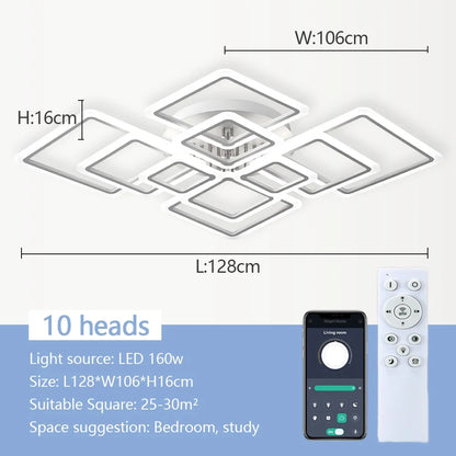 NordSquare™ Nordic Modern LED Pendant Chandelier