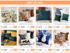 Pillow Cover Cut Velvet Geometric Creative Decoration Cushion Cover 45x45-Serilas