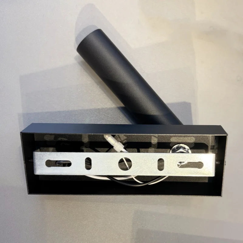 Minimalist wall lamp, living room bedroom wall rotatable spotlight, creative minimalist bedside lamp, USB interface reading lamp-Serilas