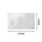Free Engraved 85x54MM Wallet Card Insert Text Logo Business ID Plate Steel Metal Tag Name Badges For Wallet Insert Card Gift-Serilas