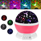 Night Lamp Projector Starry Sky Night Light Projector Baby Lamp Decor Rotating Starry Nursery Moon Galaxy Projector Table Light-Serilas