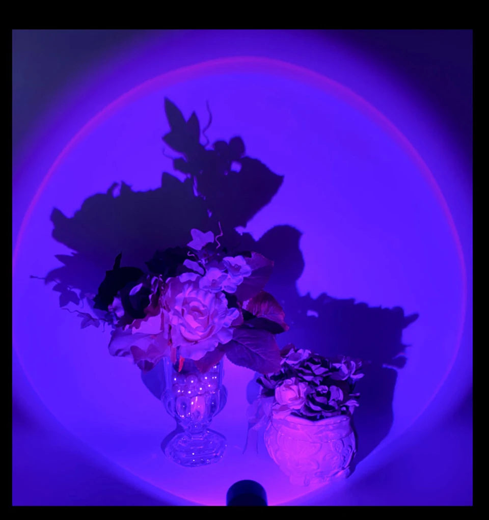 LED Sunset Lamp Nightlights USB Projector Birthday Party Decoration Mood Lights For Bedroom Living Room Wall Photography-Serilas