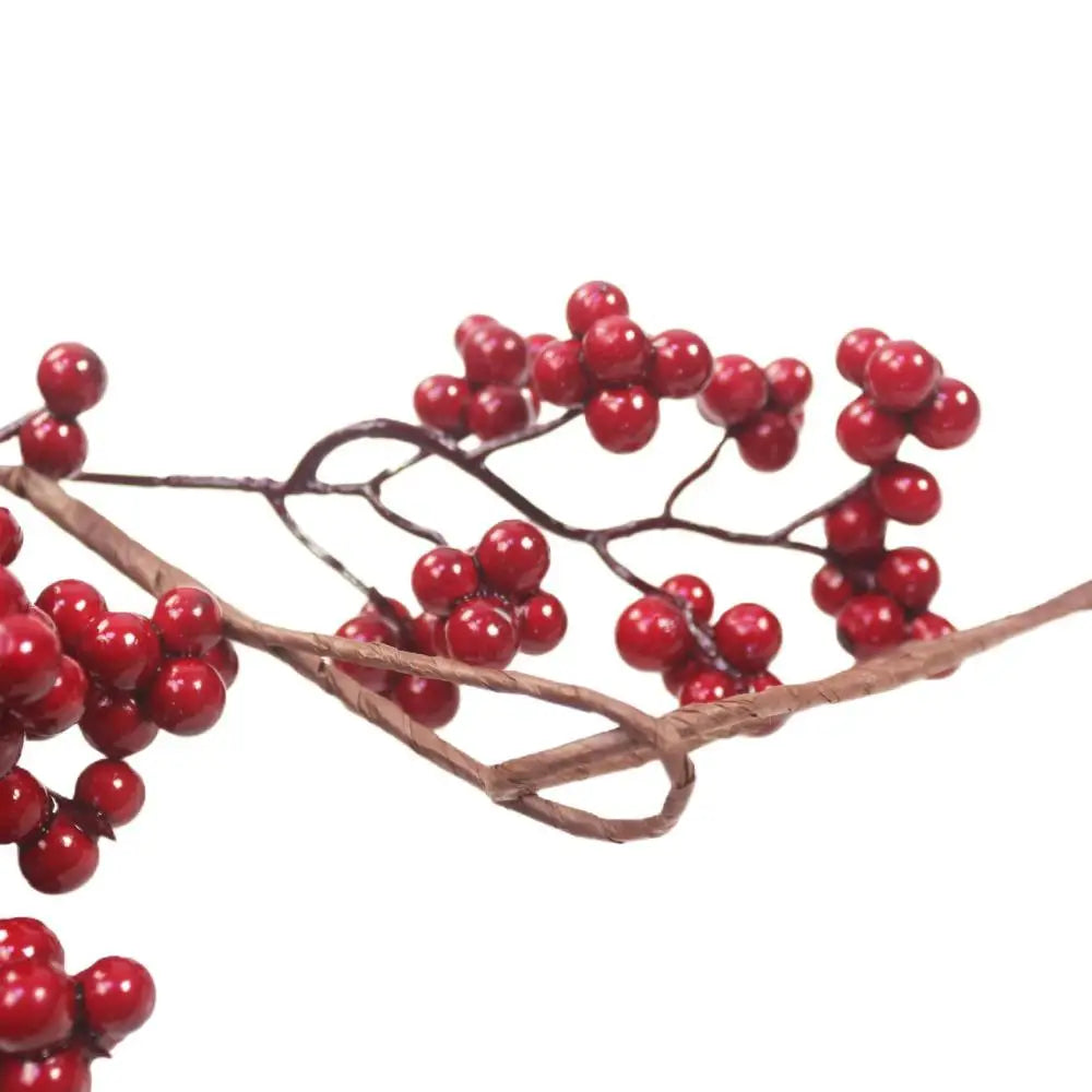 5.9ft/180cm Red Berry Christmas Garland Optional lighting Gold Silver Berry Artificial Garland Christmas Decoration for New Year-Serilas