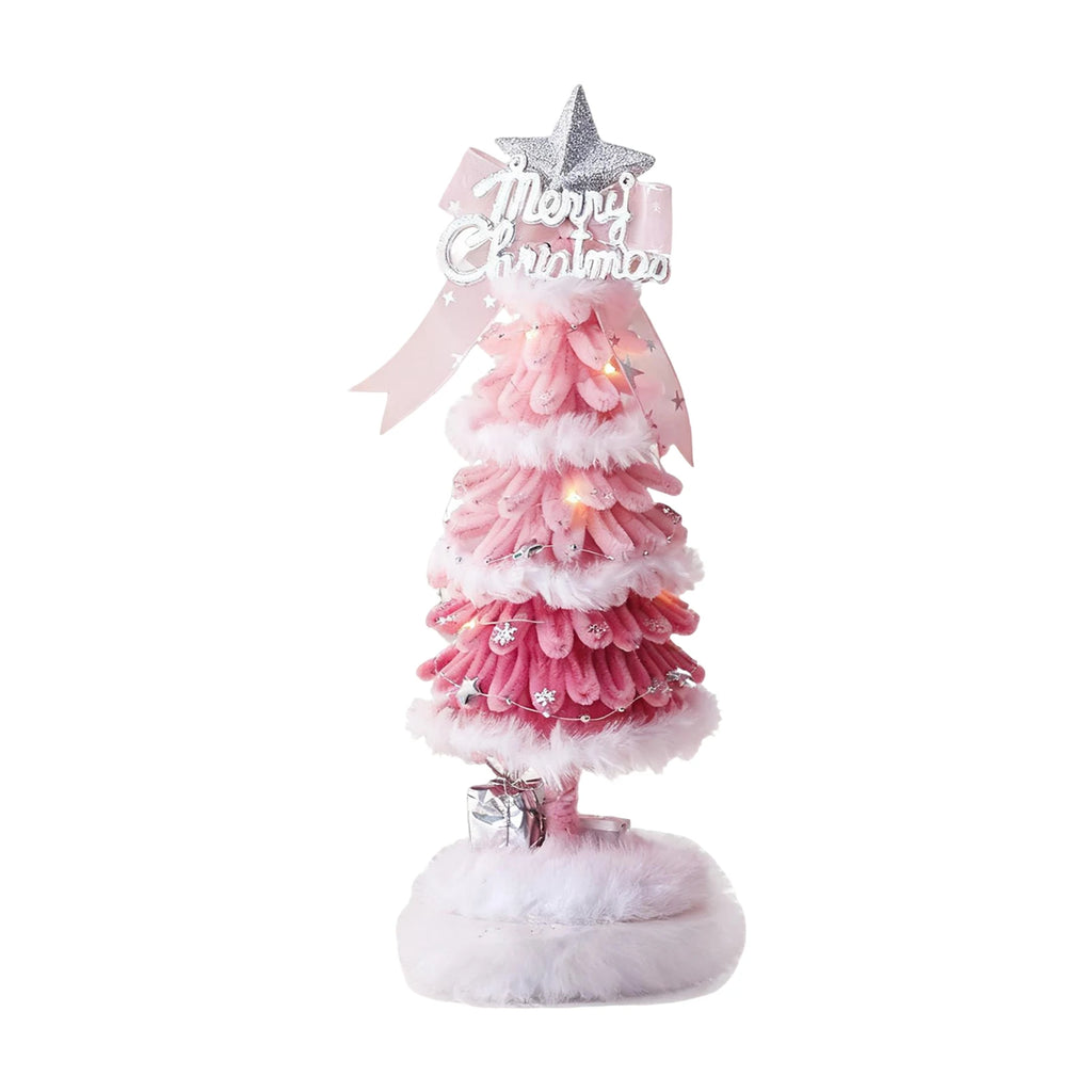 Christmas Lovely Tree Gift Holiday Tabletop Ambiance Tree Ornaments Xmas Party Tree Decoration Suitable For Family Friends-Serilas