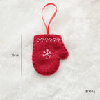 Christmas Tree Snowflake Gift Decoration Pendant Wool Felt Gingerbread Handmade DIY Accessories Christmas New Year Decoration-Serilas