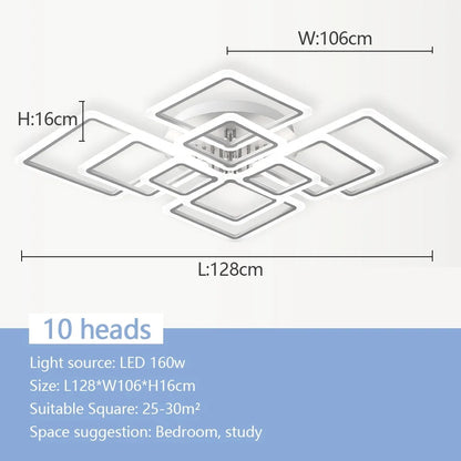 NordSquare™ Nordic Modern LED Pendant Chandelier