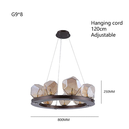 RockLume™ Modern Glass Pendant Chandelier