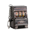 Retro Mini Fruit Machine Keychain Game Winning Best Friend Gift Toy Key Holder Coin Games Console Creative Slot Casino Model-Serilas